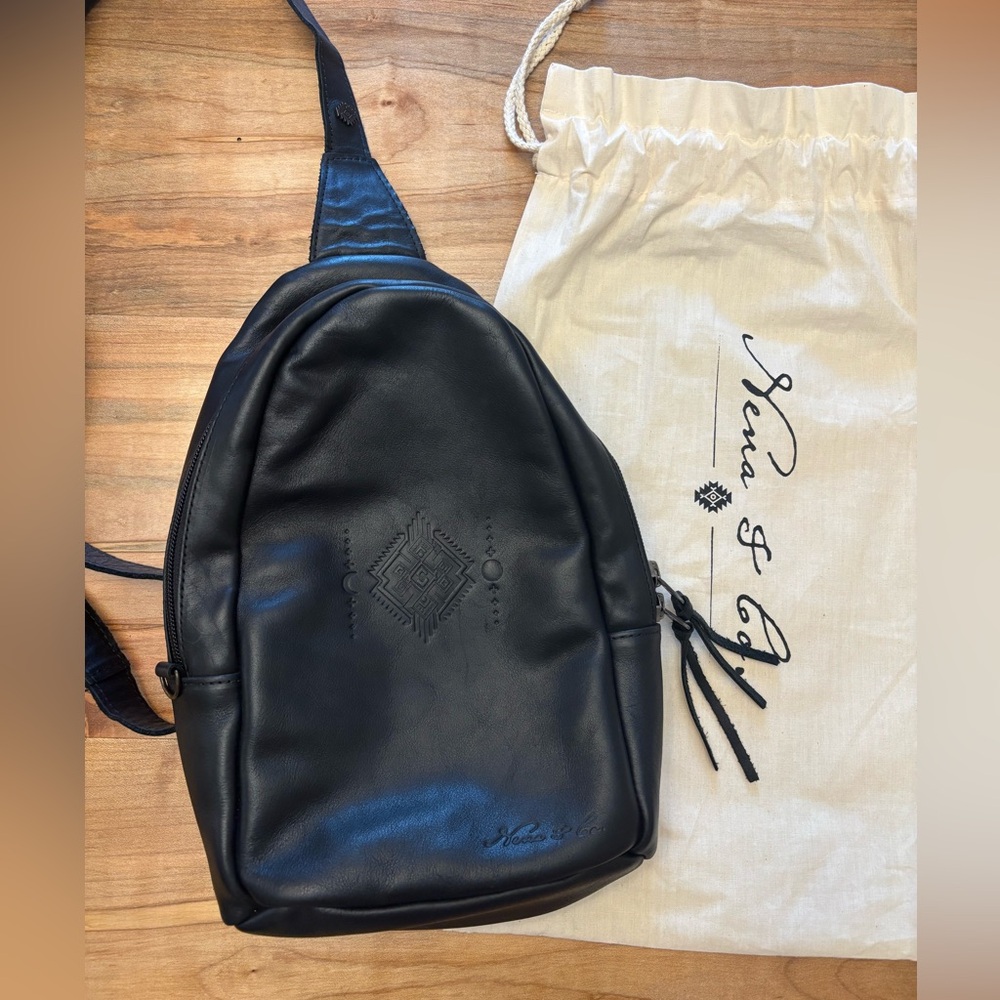 Nena & Co. Black Leather Sling